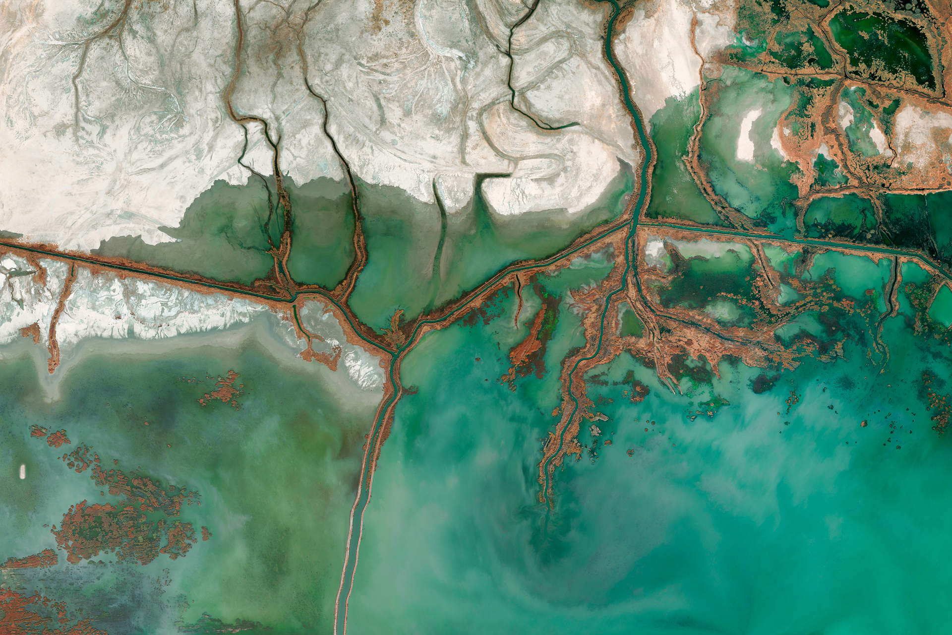 Great Salt Lake #01 | Orthophotography | MAIPLATZ FOTOGRAFIE